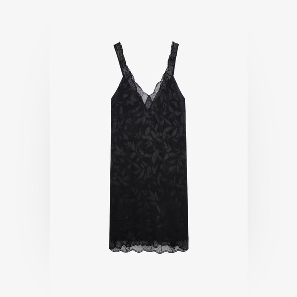 NWT Zadig & Volataire RENELLE SILK JACQUARD DRESS Mini 100% Silk Sz XS - Picture 4 of 11